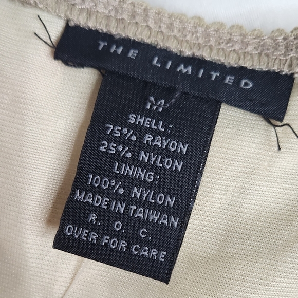 New The Limited Y2K Beige Lace Bustier Tank Top Size Medium - Picture 3 of 4